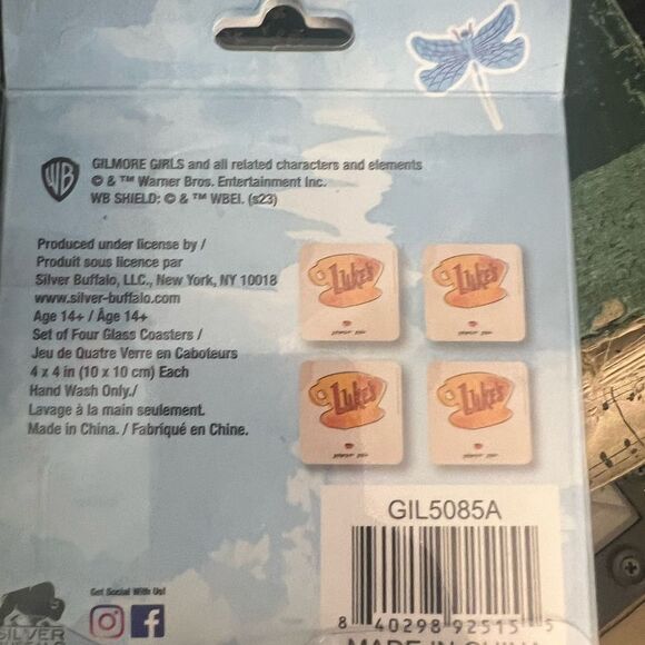 Gilmore Girls Luke's Diner Stars Hollow, CT set of Coasters. New. - Picture 3 of 3